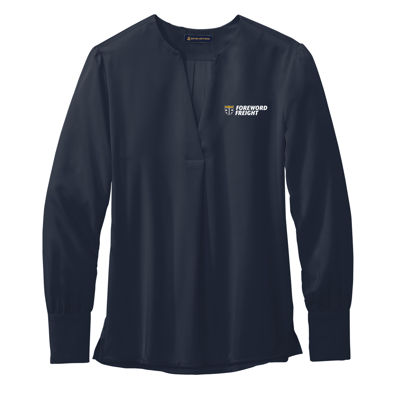 Brooks Brothers® Women’s Open-Neck Satin Blouse - Foreword Freight