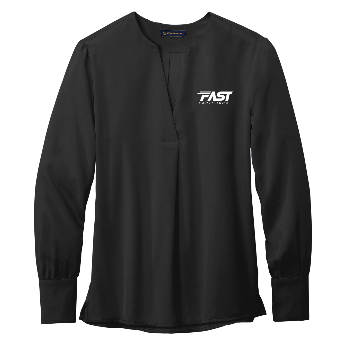 Brooks Brothers® Women’s Open-Neck Satin Blouse - Fast Partitions