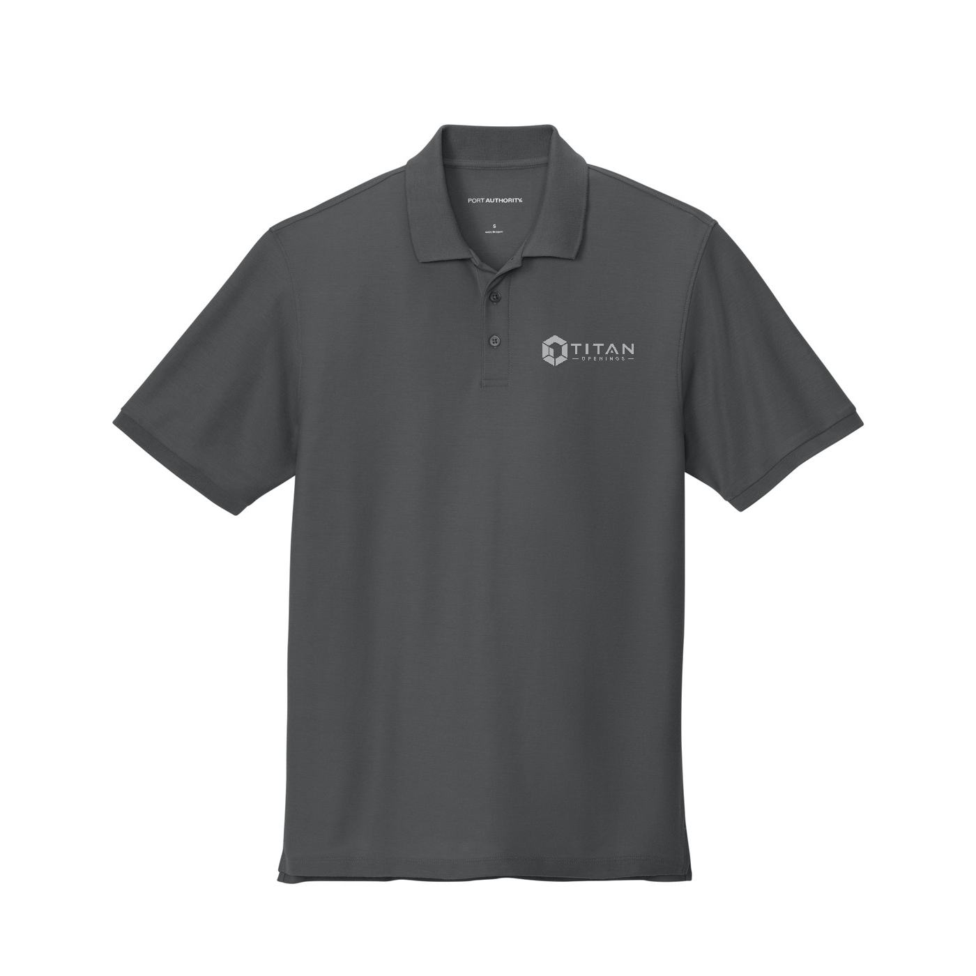 Port Authority Tall Wearever Signature Pique Polo - Titan — Storm Grey